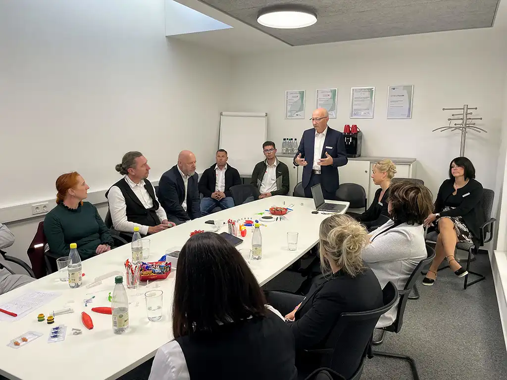 Austausch beim Unternehmertreff